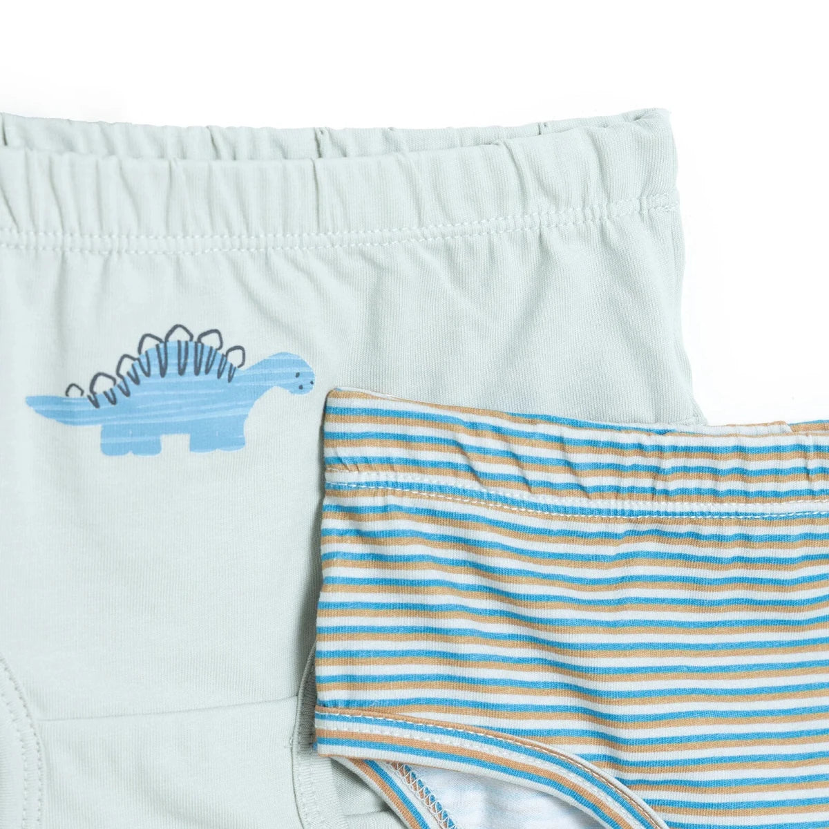 HelloBaby 3 Pack Striped Dinosaur Print Baby Briefs (12 Months to 4-5 Years) Petrol Printed - ebebek