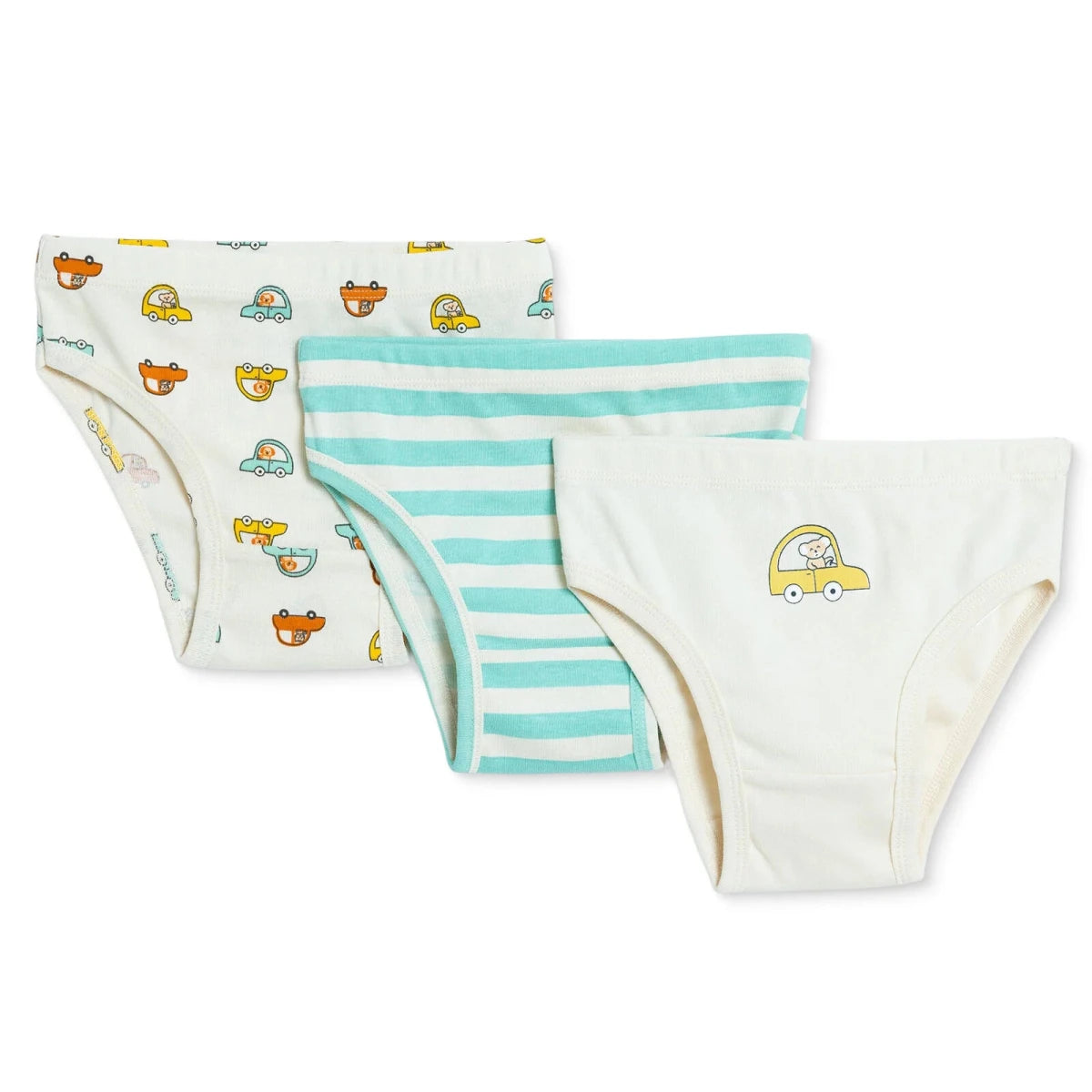 HelloBaby 3 Pack Space Print Baby Briefs (12 Months to 4-5 Years) Beige Printed - ebebek