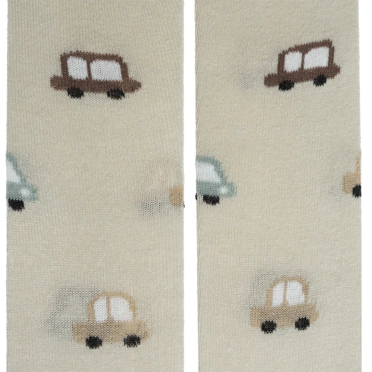 HelloBaby Car Print Baby Tights (6-12 Months to 4-5 Years) Beige Printed - ebebek