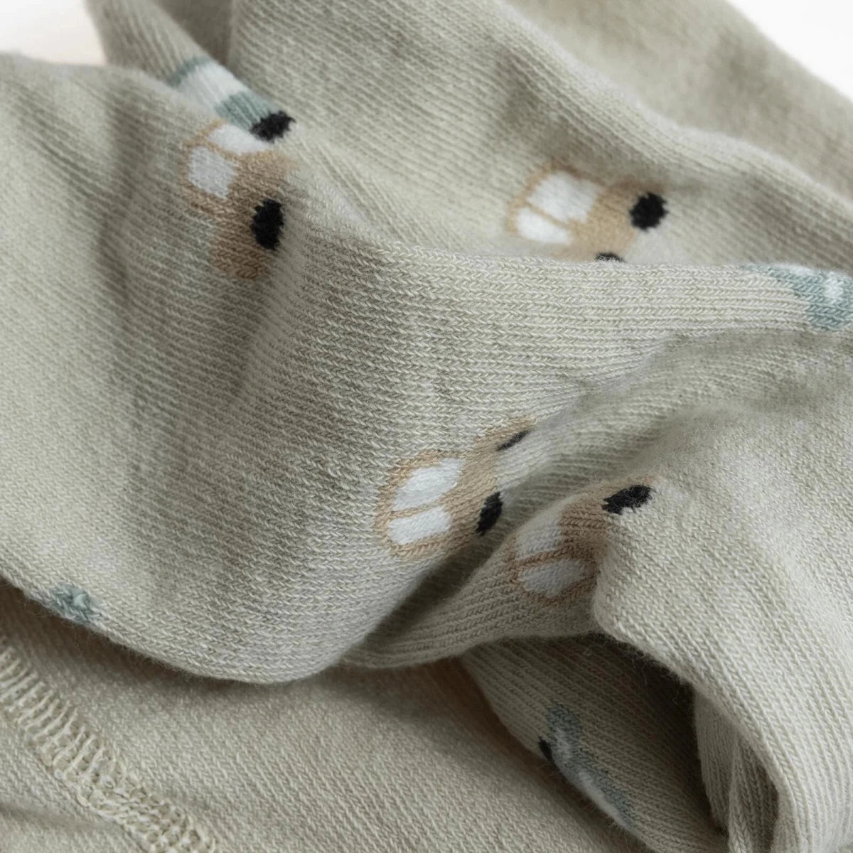 HelloBaby Car Print Baby Tights (6-12 Months to 4-5 Years) Beige Printed - ebebek