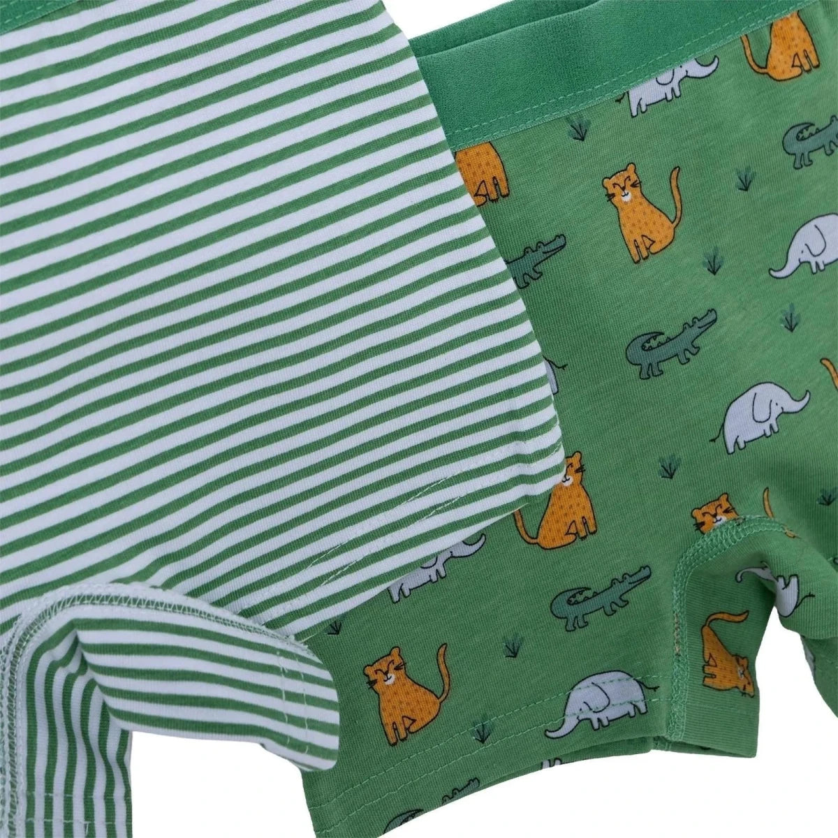 HelloBaby 3 Pack Animal Print Baby Boxer Shorts (12 Months to 4-5 Years) - Green Printed Green Printed - ebebek