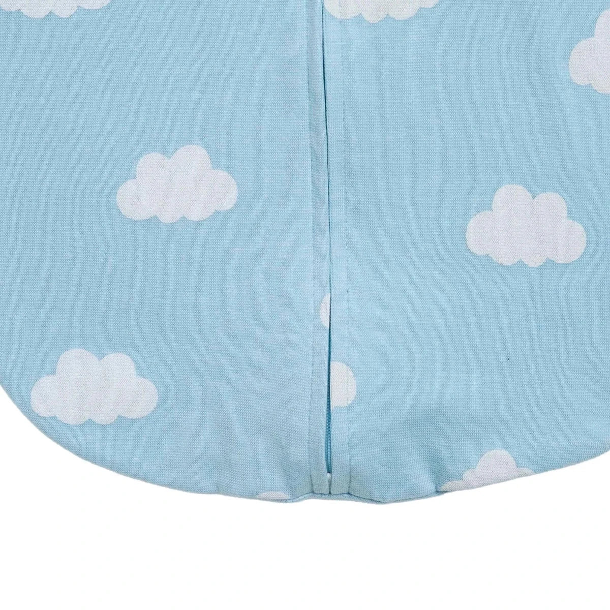 HelloBaby Sky Print Zip-Up Ribbed Baby Swaddle (Newborn) Blue - ebebek