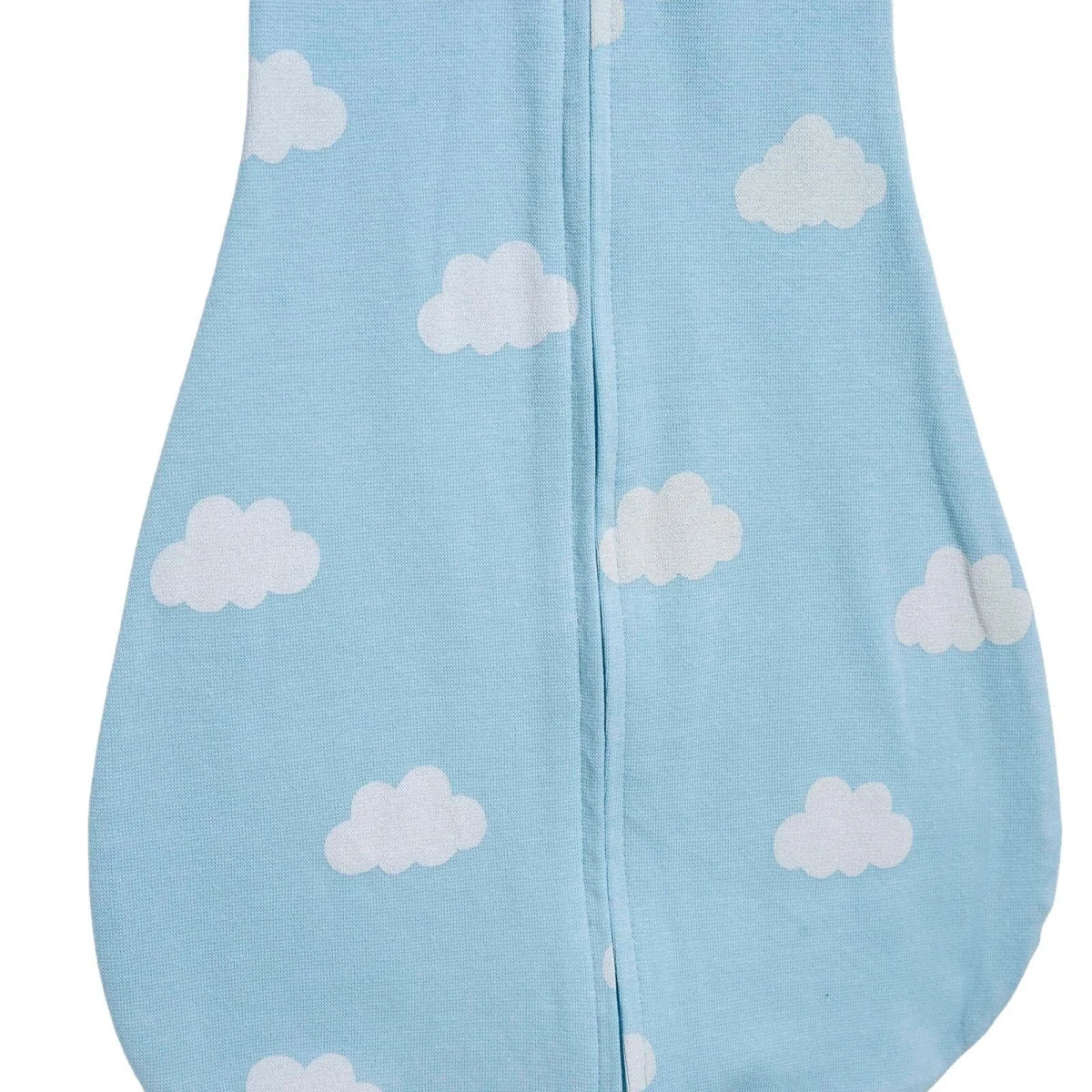 HelloBaby Sky Print Zip-Up Ribbed Baby Swaddle (Newborn) Blue - ebebek