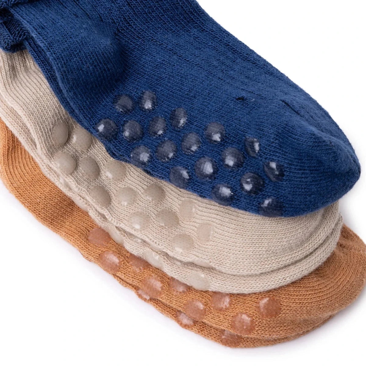 HelloBaby 3 Pack Roll-Top Baby Socks (Newborn to 12-24 Months) Navy Blue - ebebek