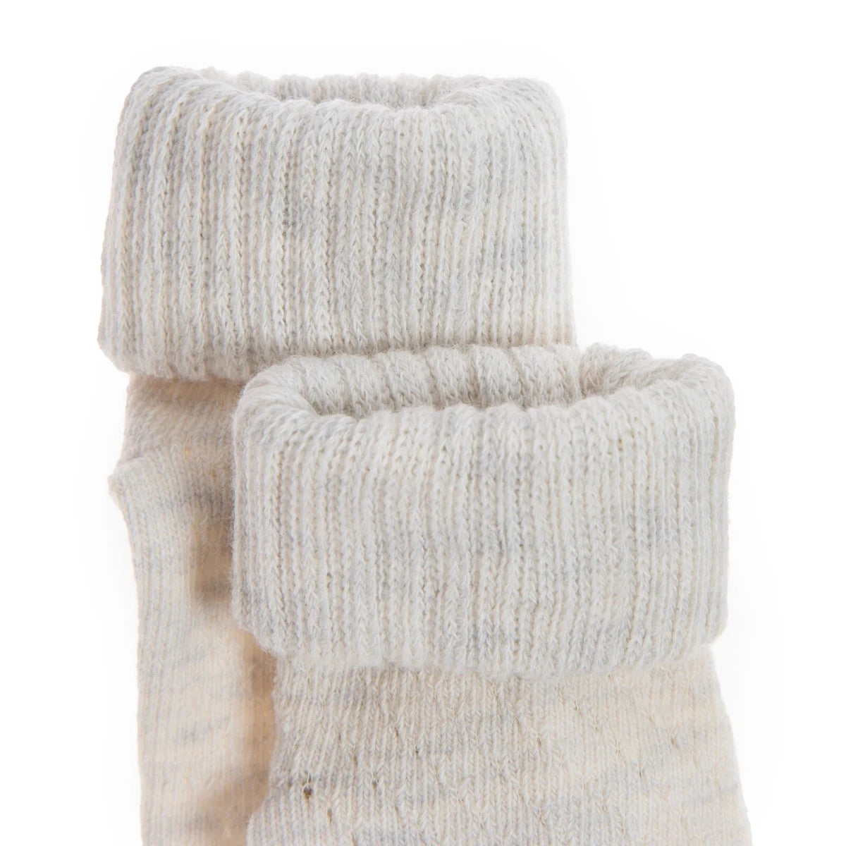 HelloBaby 3 Pack Roll-Top Baby Socks (Newborn to 12-24 Months) Grey Melange - ebebek