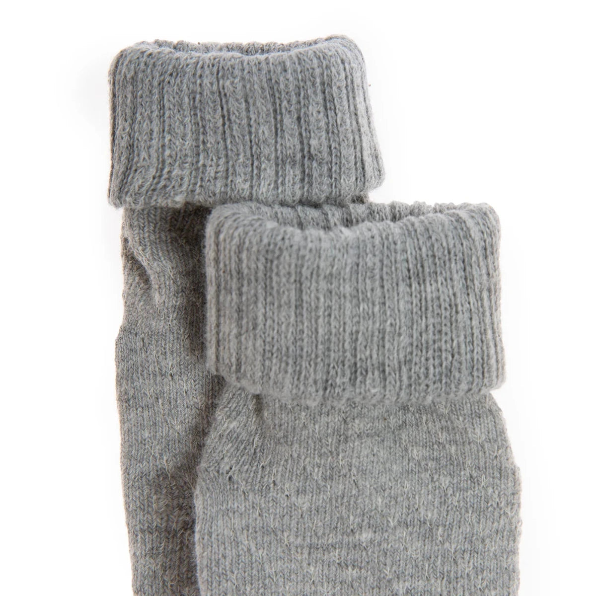 HelloBaby 3 Pack Roll-Top Baby Socks (Newborn to 12-24 Months) Grey Melange - ebebek