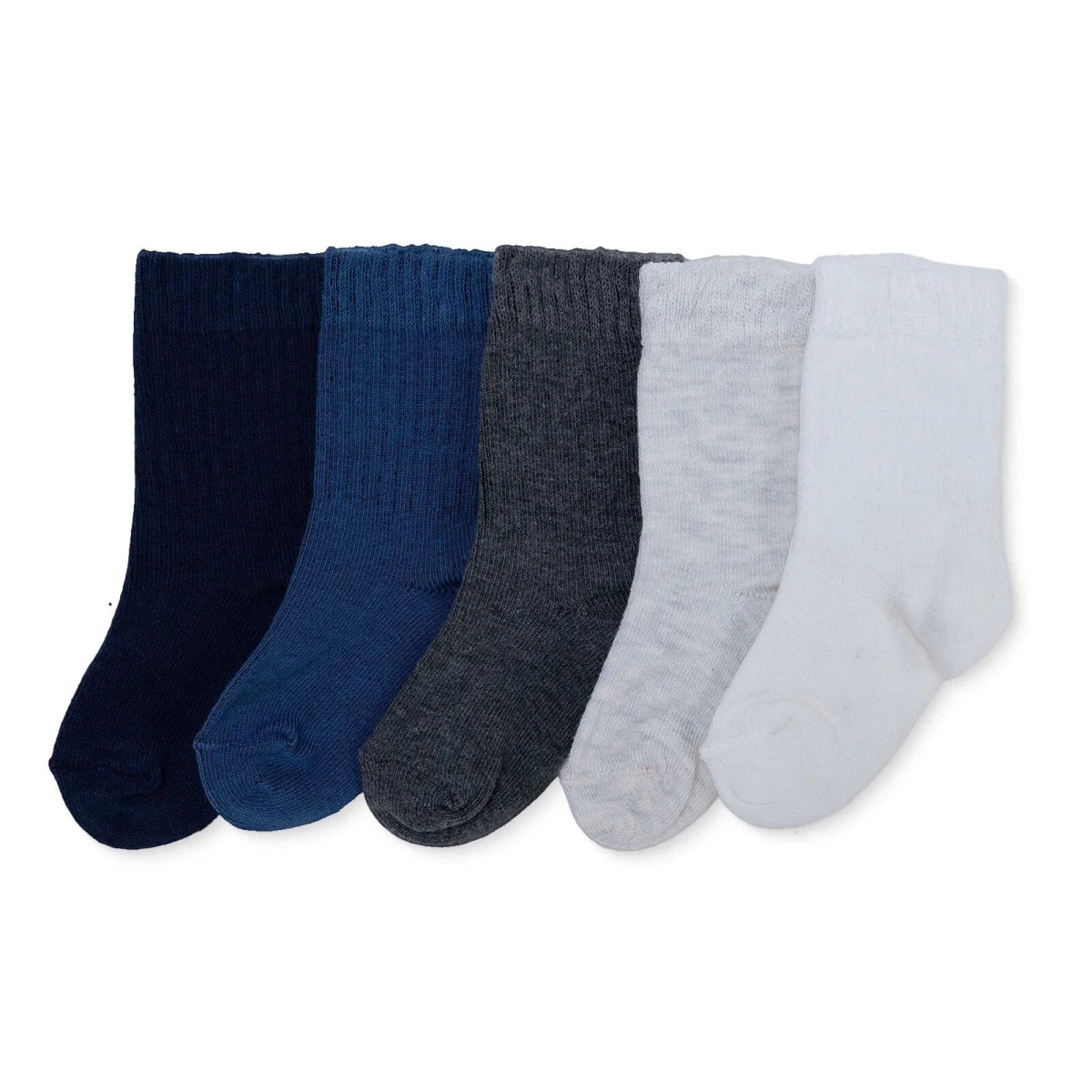 HelloBaby 5 Pack Ankle Baby Socks (Newborn to 4-5 Years) Blue - ebebek