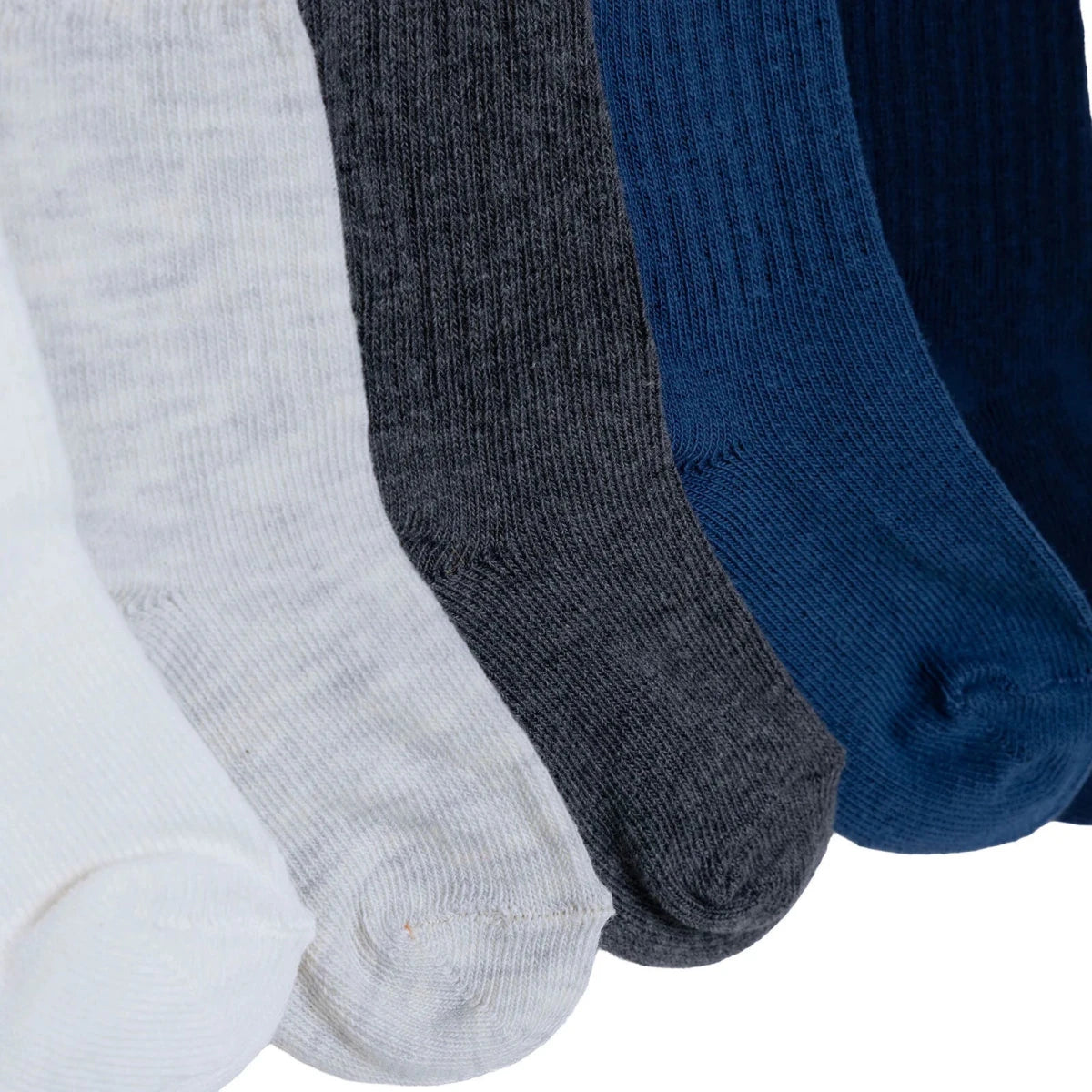 HelloBaby 5 Pack Ankle Baby Socks (Newborn to 4-5 Years) Blue - ebebek