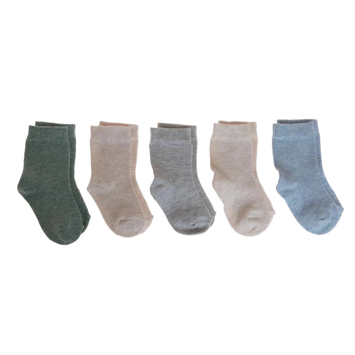 HelloBaby 5 Pack Ankle Baby Socks (Newborn to 4-5 Years) Light Brown - ebebek
