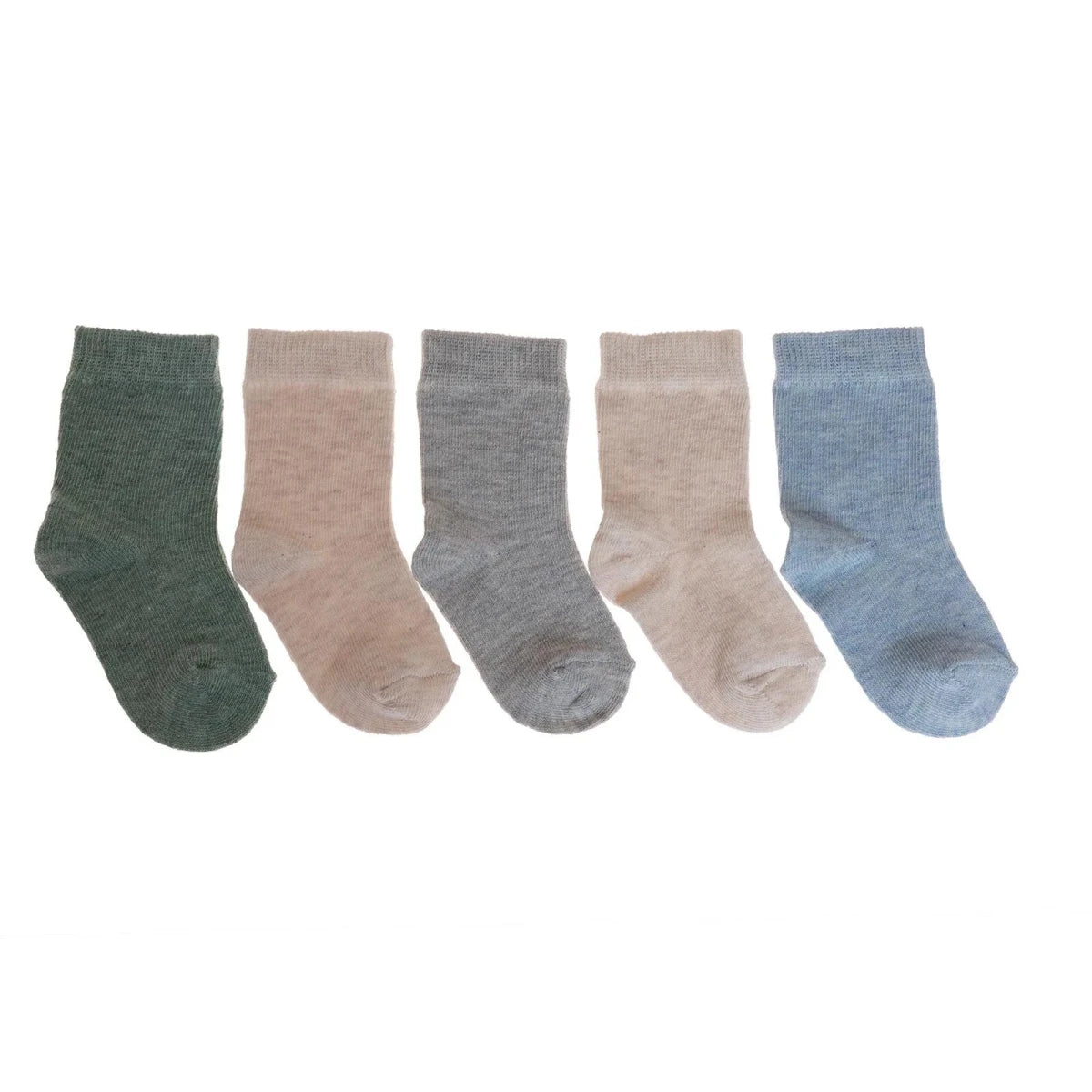 HelloBaby 5 Pack Ankle Baby Socks (Newborn to 4-5 Years) Light Brown - ebebek