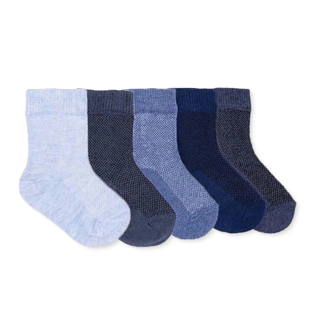 HelloBaby 5 Pack Ankle Baby Socks (Newborn to 4-5 Years) Deep Teal - ebebek