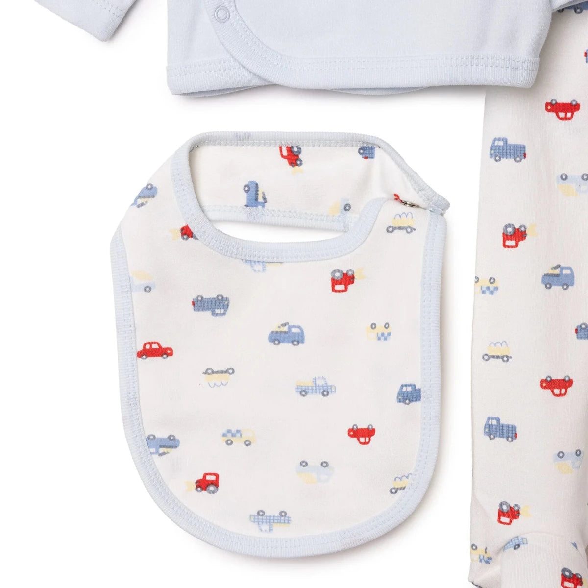 HelloBaby 5 Piece Car Print Baby Hospital Bag Set (Newborn) Ecru - ebebek