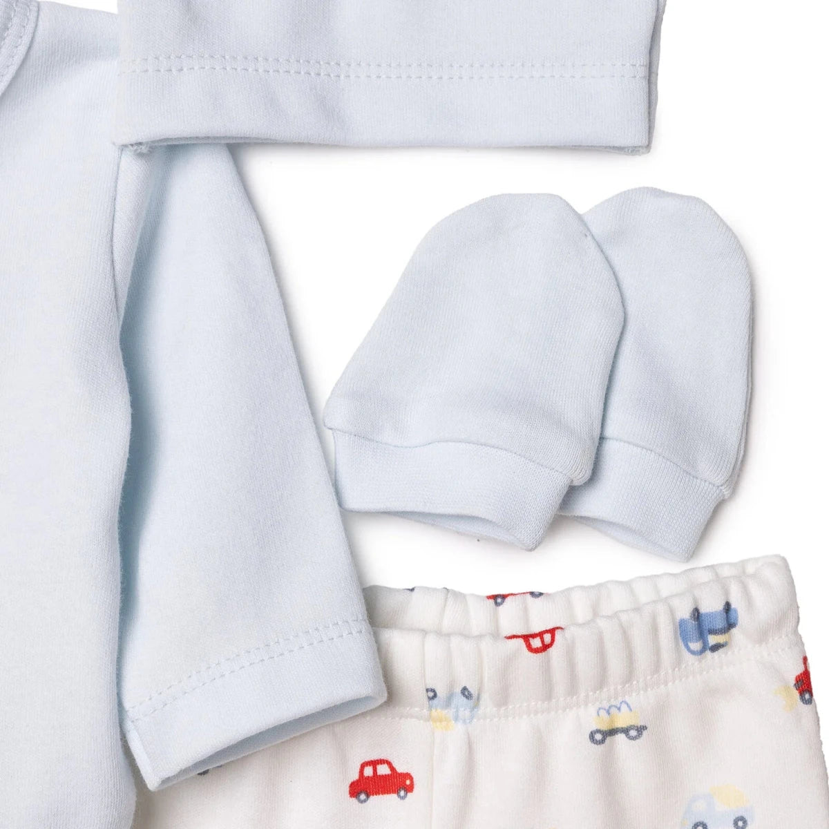 HelloBaby 5 Piece Car Print Baby Hospital Bag Set (Newborn) Ecru - ebebek
