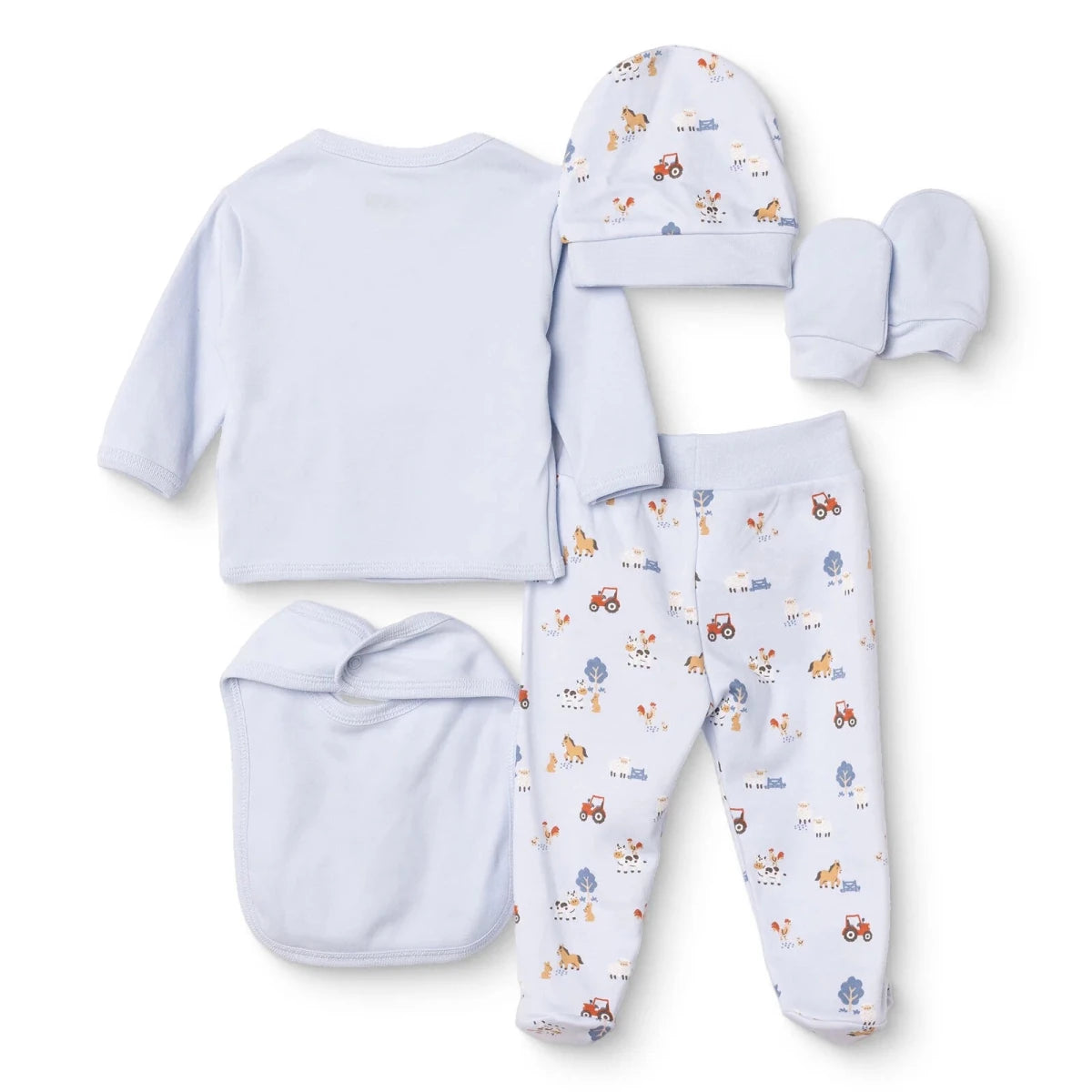 HelloBaby 5 Piece Car Print Baby Hospital Bag Set (Newborn) Blue - ebebek