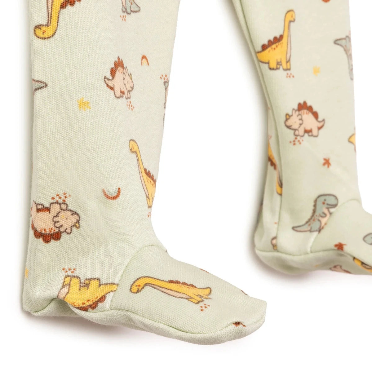 HelloBaby Dinosaur Print Baby Bodysuit, Hat & Bottoms Set (Newborn to 6-9 Months) Green - ebebek