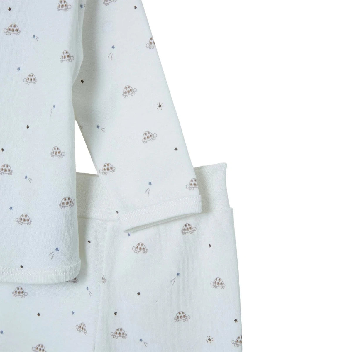 HelloBaby Turtle Print Baby Hat, Vest & Bottoms Set (Newborn to 3-6 Months) Ecru - ebebek