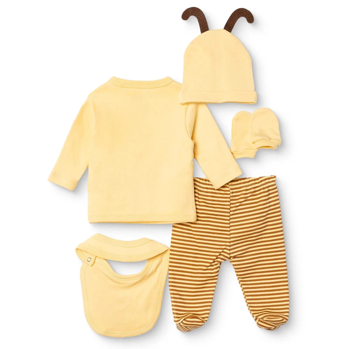 HelloBaby 5 Piece Animal Print Baby Hospital Bag Set (Newborn) Yellow - ebebek