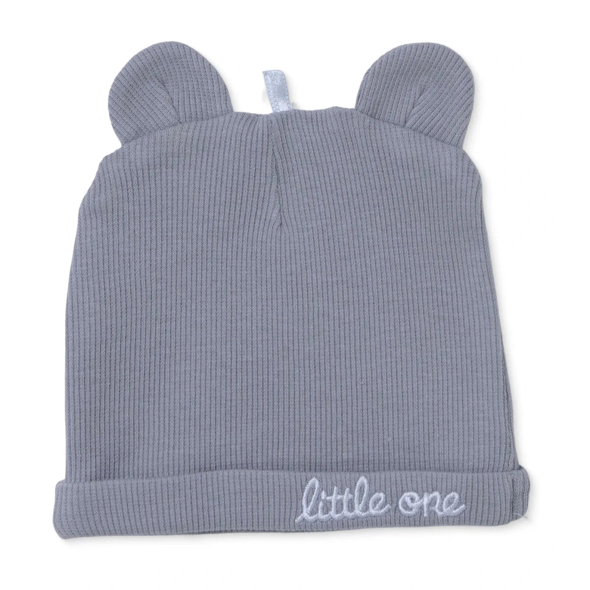 HelloBaby Slogan Print Ribbed Baby Hat (Newborn) Grey - ebebek