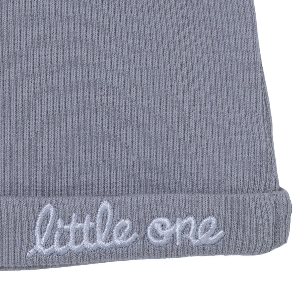 HelloBaby Slogan Print Ribbed Baby Hat (Newborn) Grey - ebebek