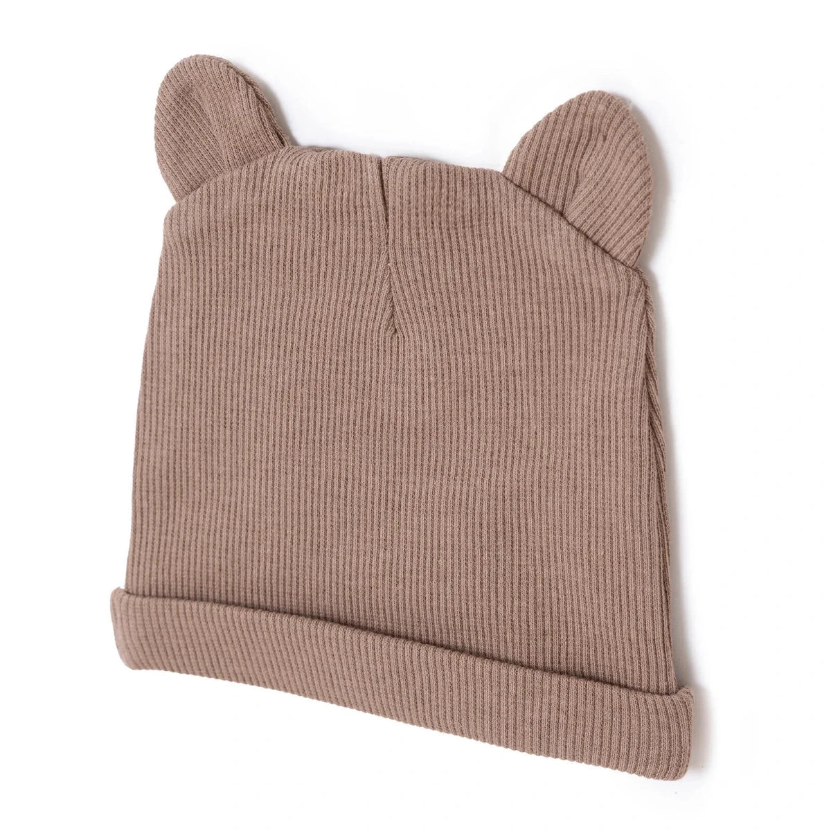 HelloBaby Ribbed Baby Hat (Newborn) Brown - ebebek