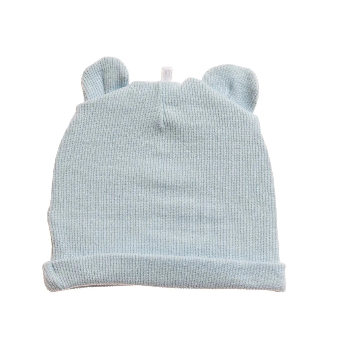 HelloBaby Ribbed Baby Hat (Newborn) Blue - ebebek