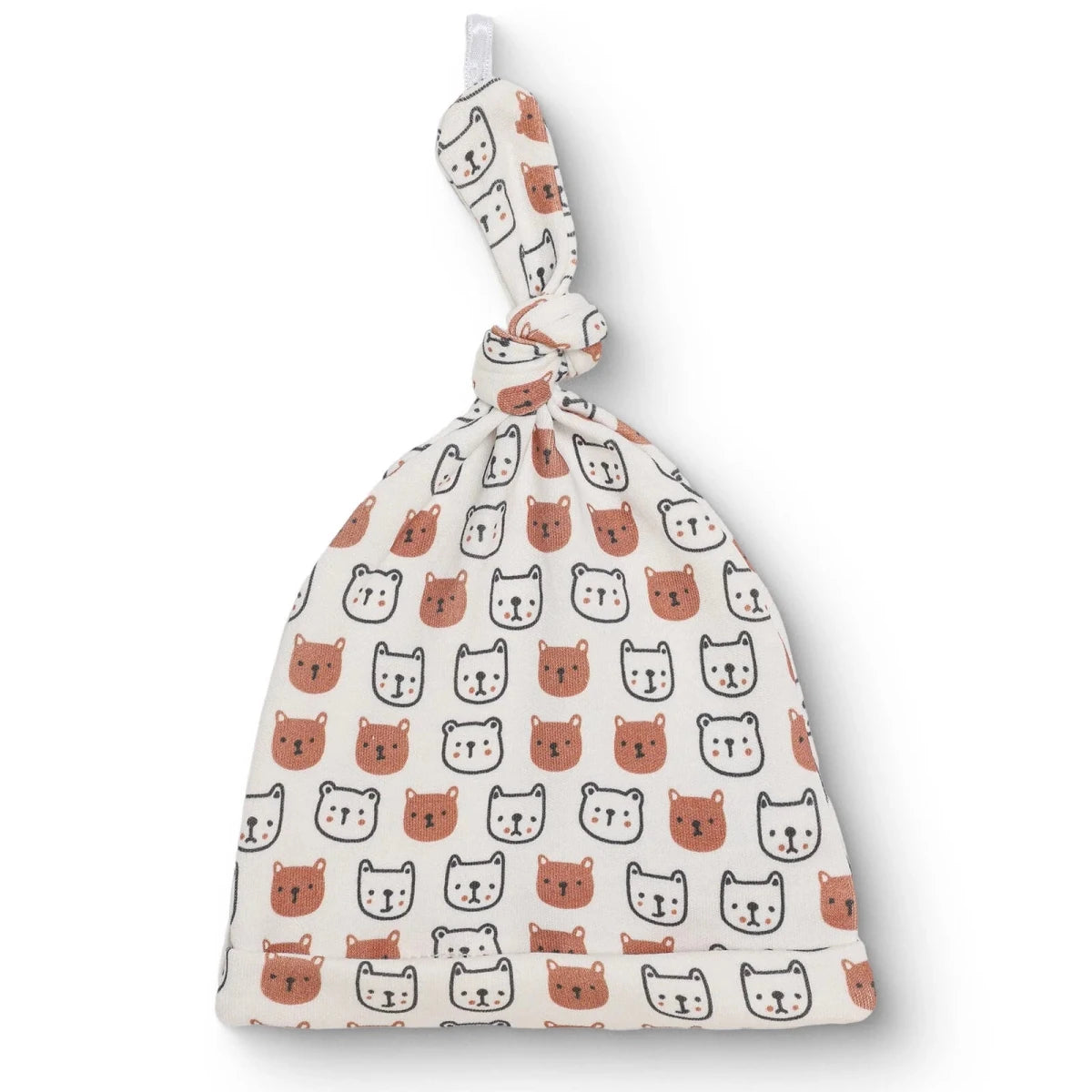 HelloBaby Animal Print Interlock Baby Hat (Newborn) Ecru Printed - ebebek