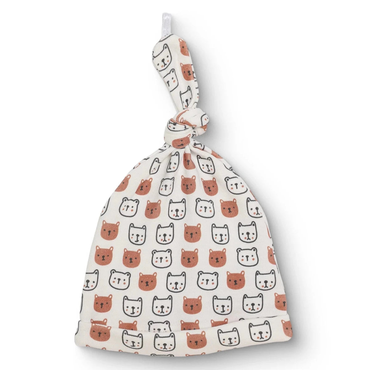 HelloBaby Animal Print Interlock Baby Hat (Newborn) Ecru Printed - ebebek