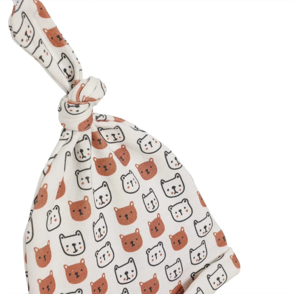 HelloBaby Animal Print Interlock Baby Hat (Newborn) Ecru Printed - ebebek
