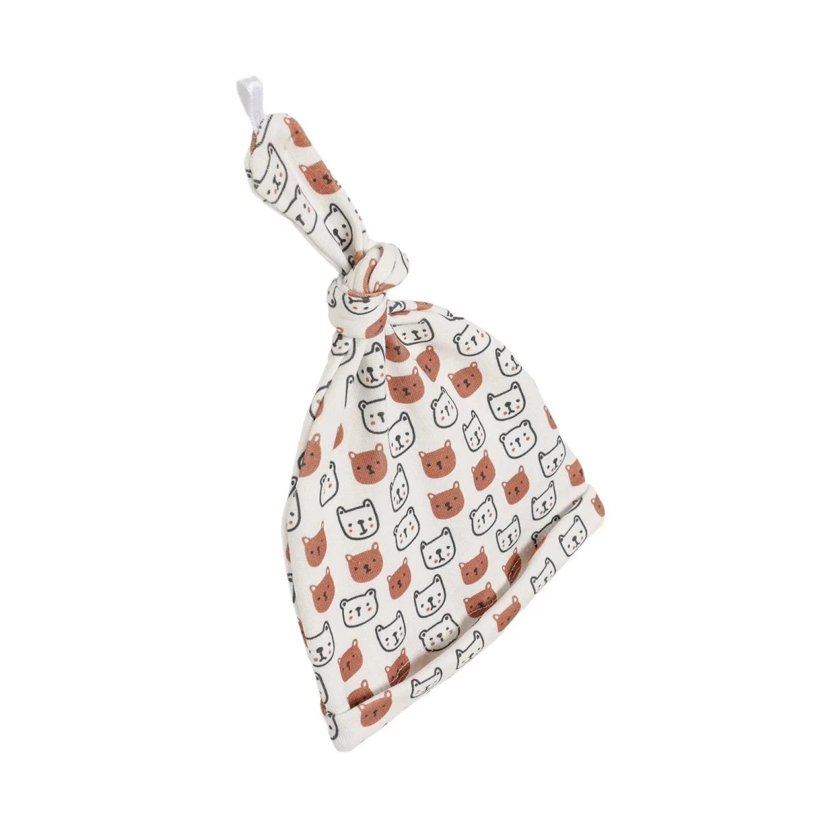 HelloBaby Animal Print Interlock Baby Hat (Newborn) Ecru Printed - ebebek