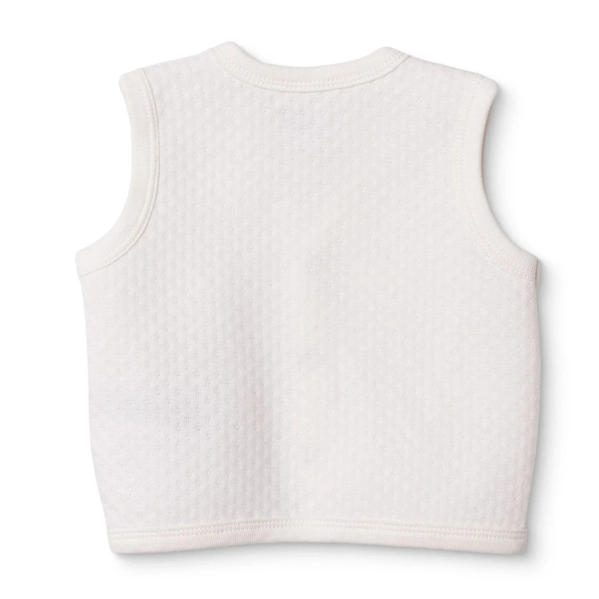 HelloBaby Animal Print V-Neck Quilted Baby Gilet (1-3 Months to 18 Months-2 Years) Ecru - ebebek