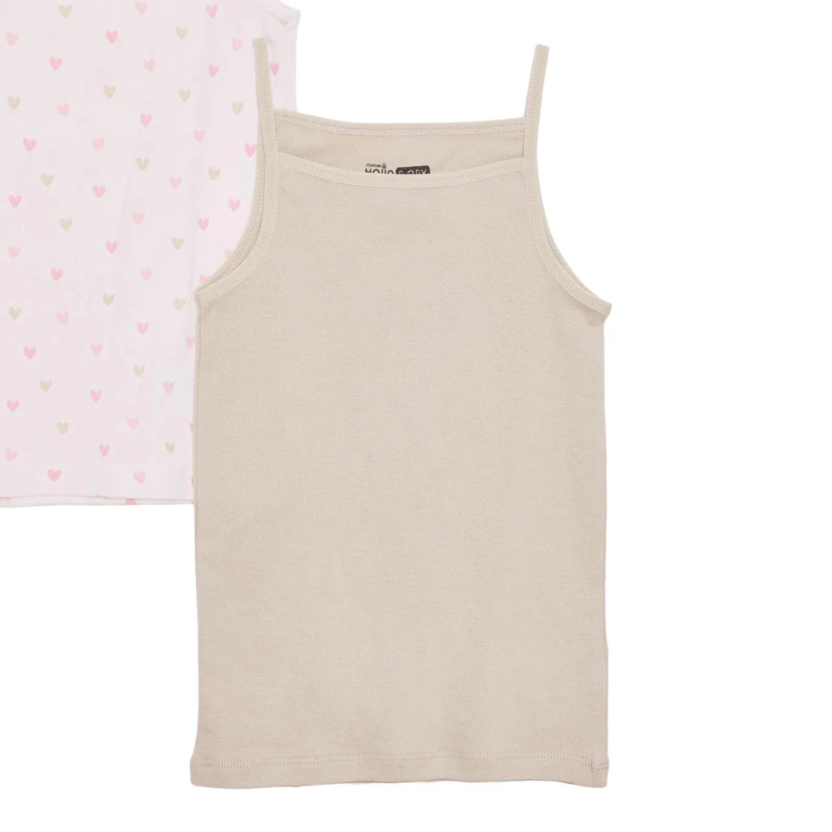 HelloBaby 2 Pack Floral Print Jersey Baby Vests (12 Months to 4-5 Years) Green Printed - ebebek