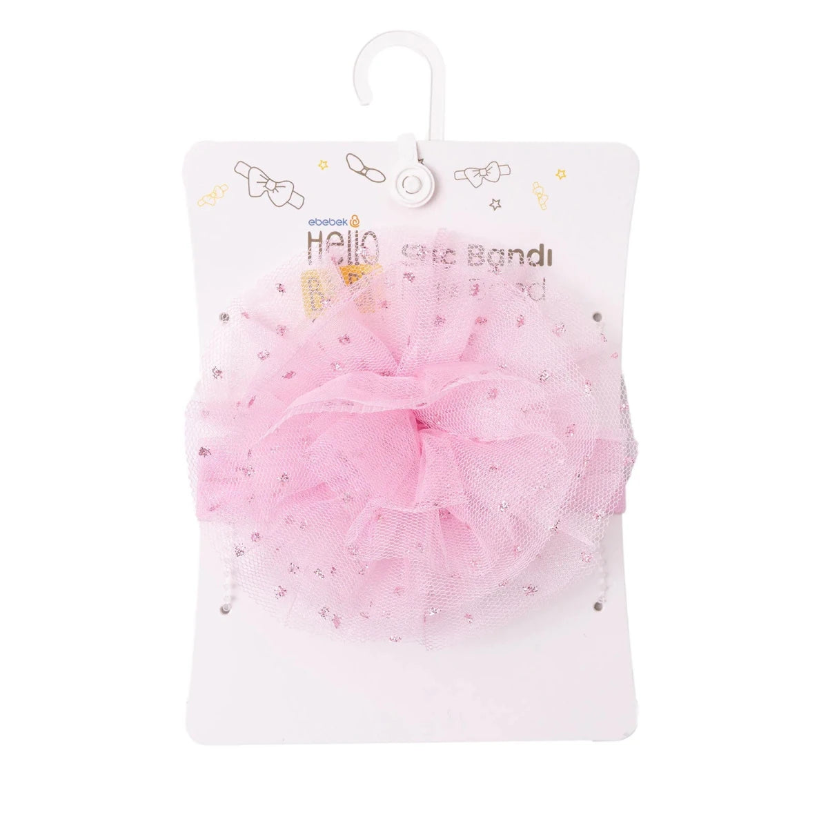 HelloBaby Tulle Baby Headband (One Size) Pink - ebebek
