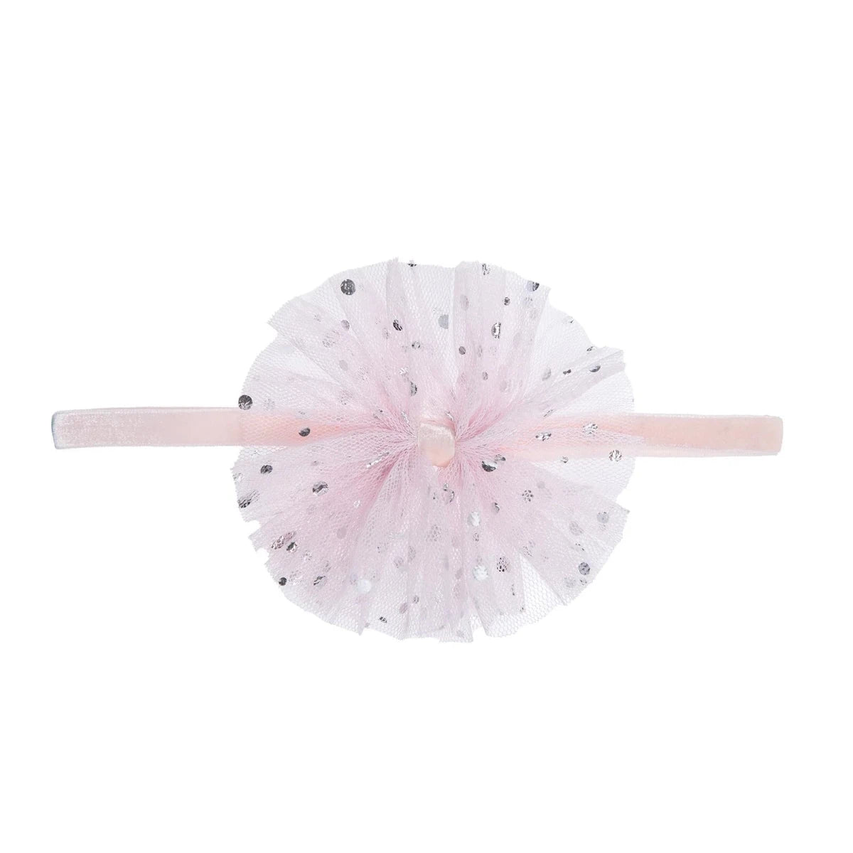 HelloBaby Polka Dot Tulle Baby Headband (One Size) Pink - ebebek