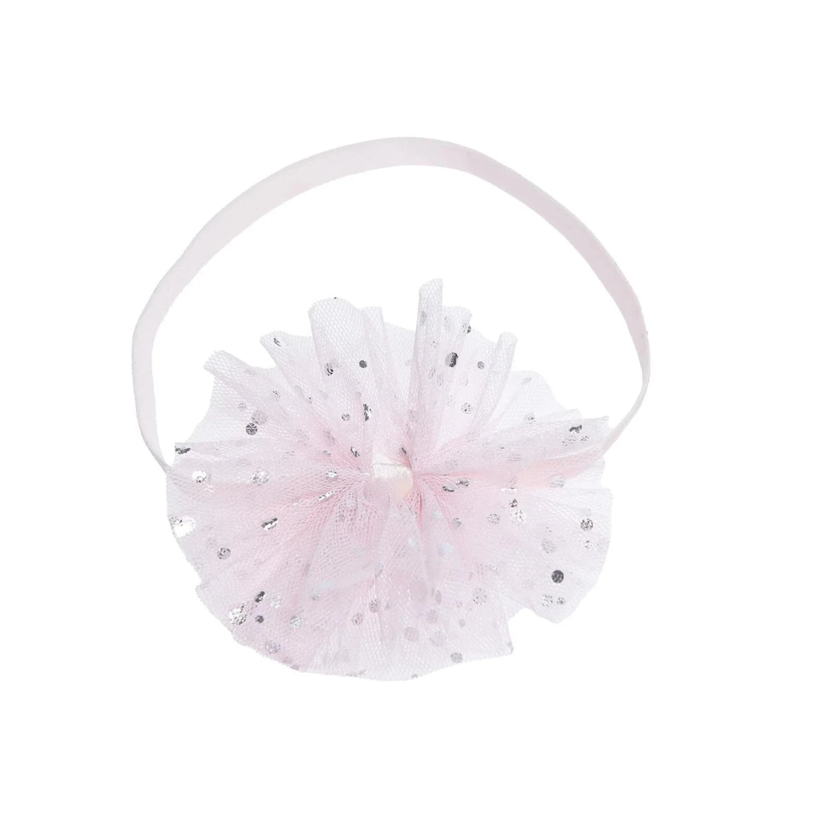 HelloBaby Polka Dot Tulle Baby Headband (One Size) Pink - ebebek