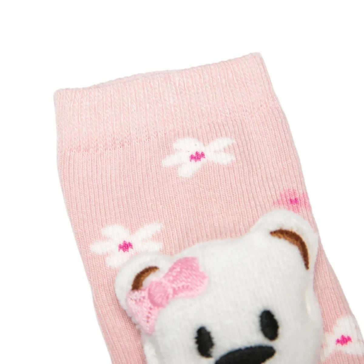 HelloBaby Bear Print Animal Novelty Baby Socks (Newborn to 12 Months) Beige - ebebek