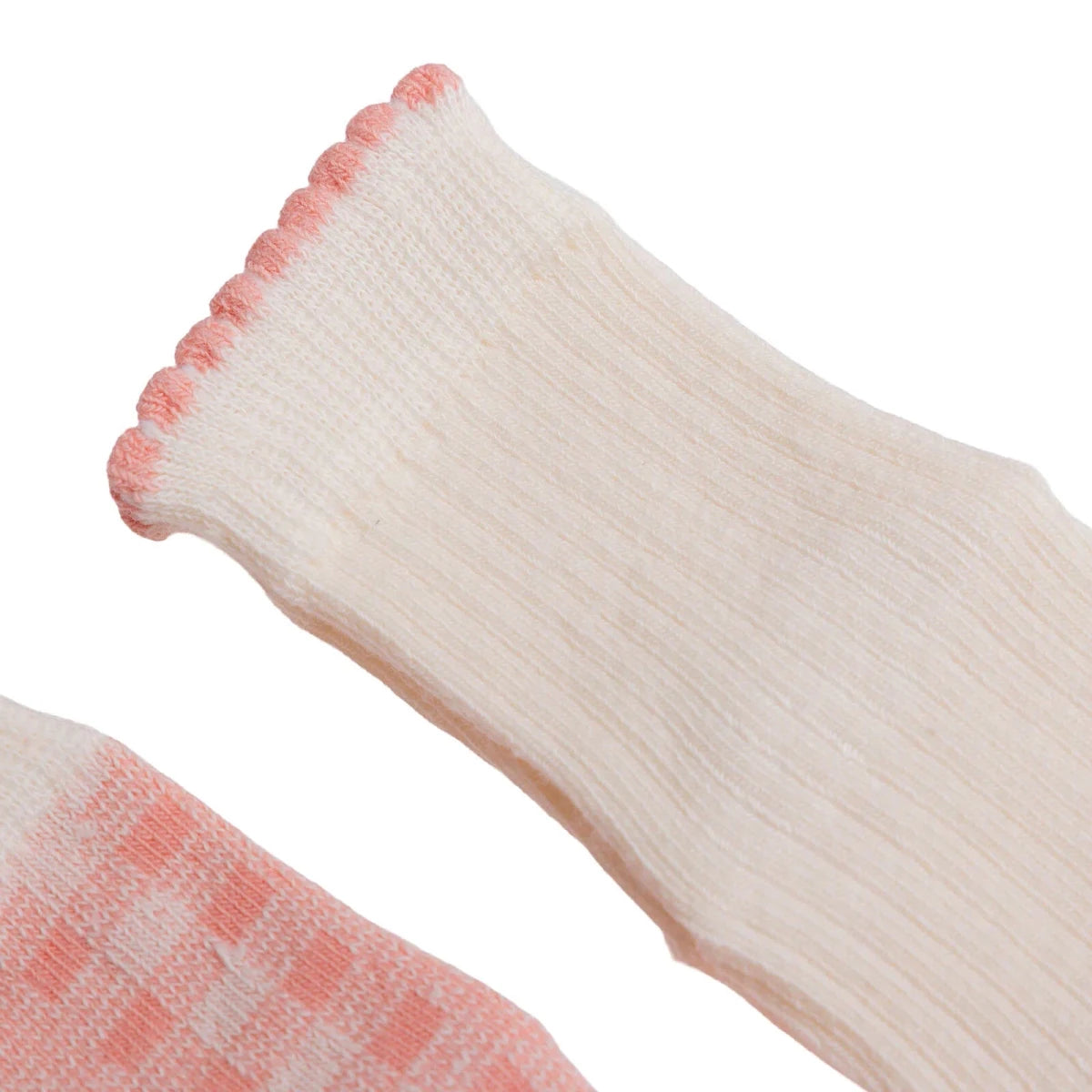 HelloBaby Check Print 3 Pack Non-Slip Baby Socks (Newborn to 3-4 Years) Pink - ebebek