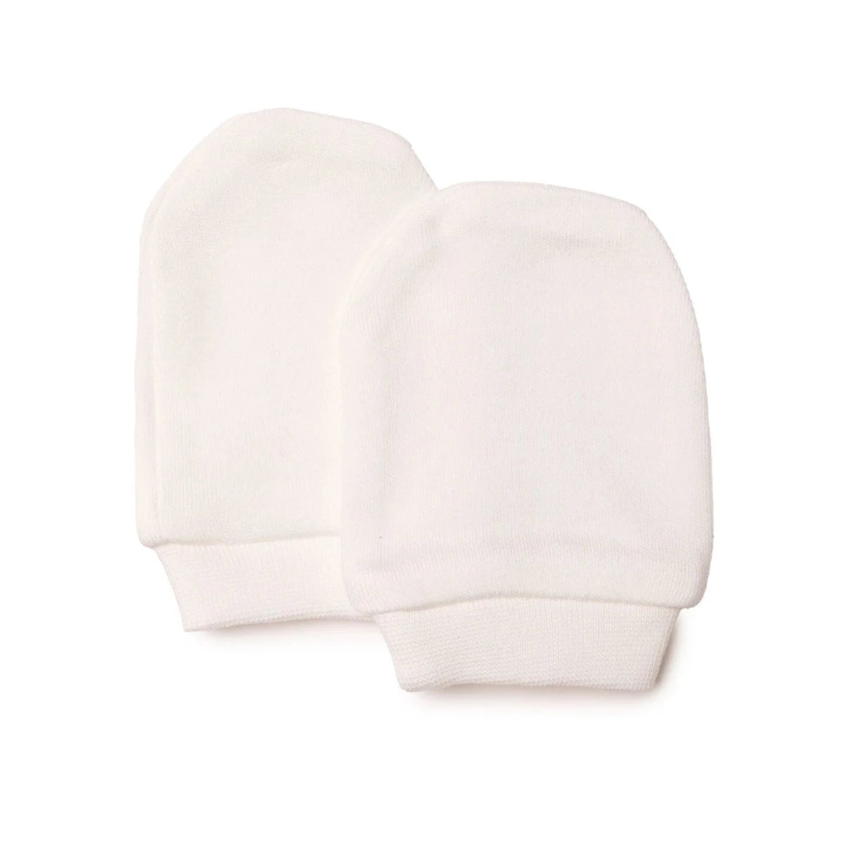 HelloBaby Heart Print Baby Scratch Mitts (Newborn) Ecru Printed - ebebek