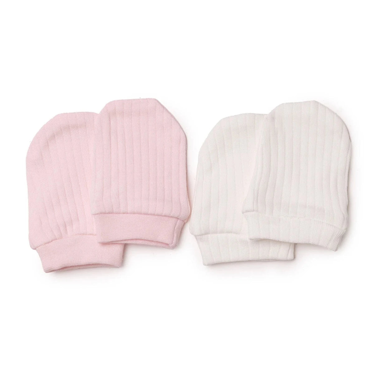 HelloBaby Interlock Baby Scratch Mitts (Newborn) Pink - ebebek