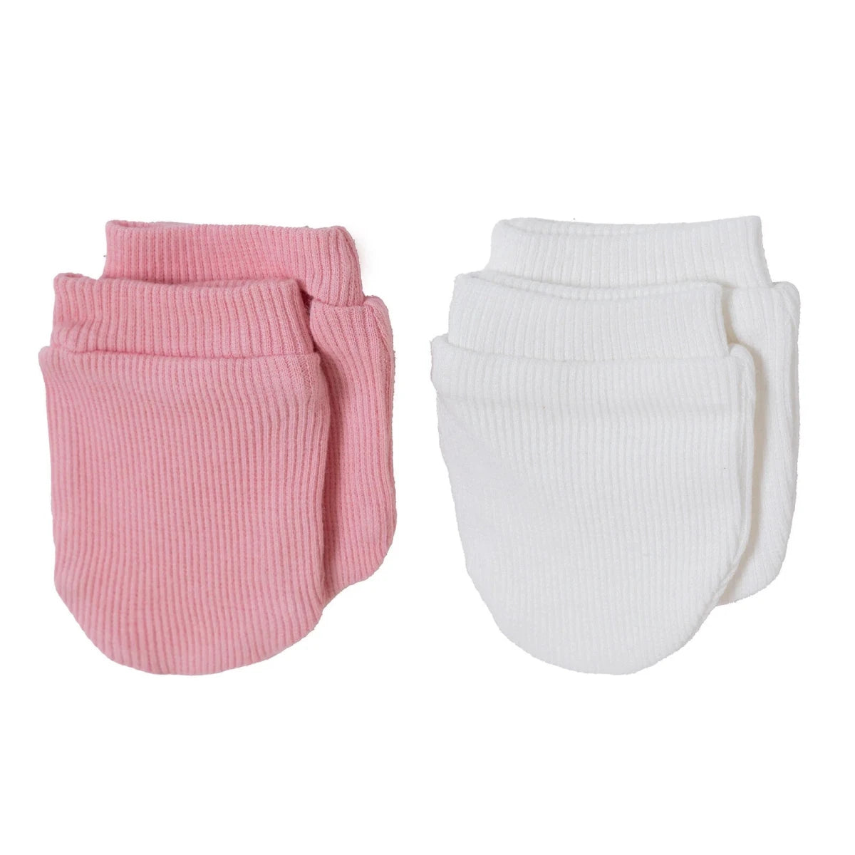 HelloBaby Interlock Baby Scratch Mitts (Newborn) Dark Pink - ebebek