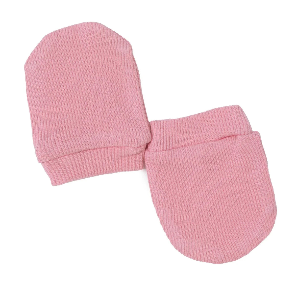 HelloBaby Interlock Baby Scratch Mitts (Newborn) Dark Pink - ebebek