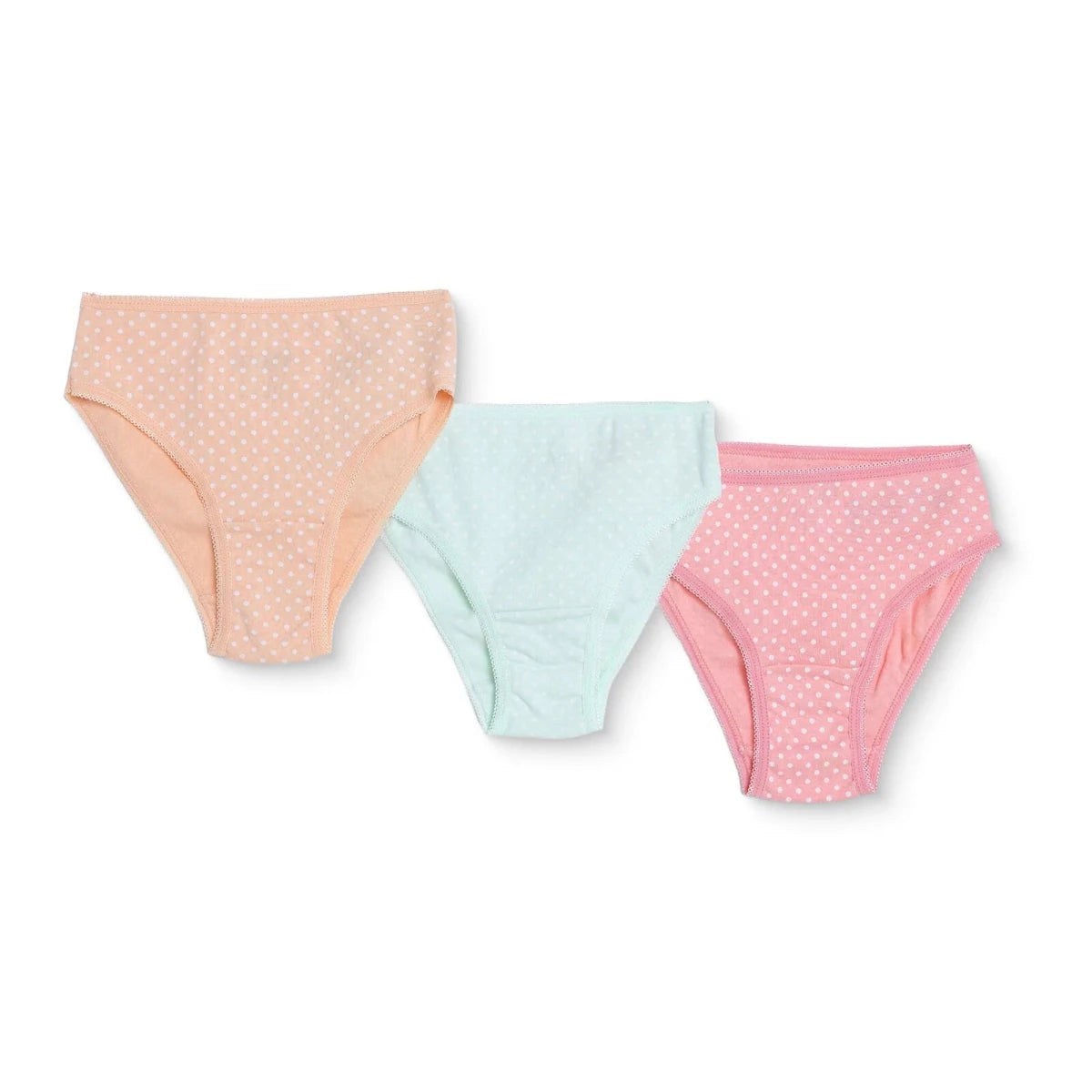 HelloBaby 3 Pack Polka Dot Print Baby Briefs (12 Months to 4-5 Years) Pink Printed - ebebek