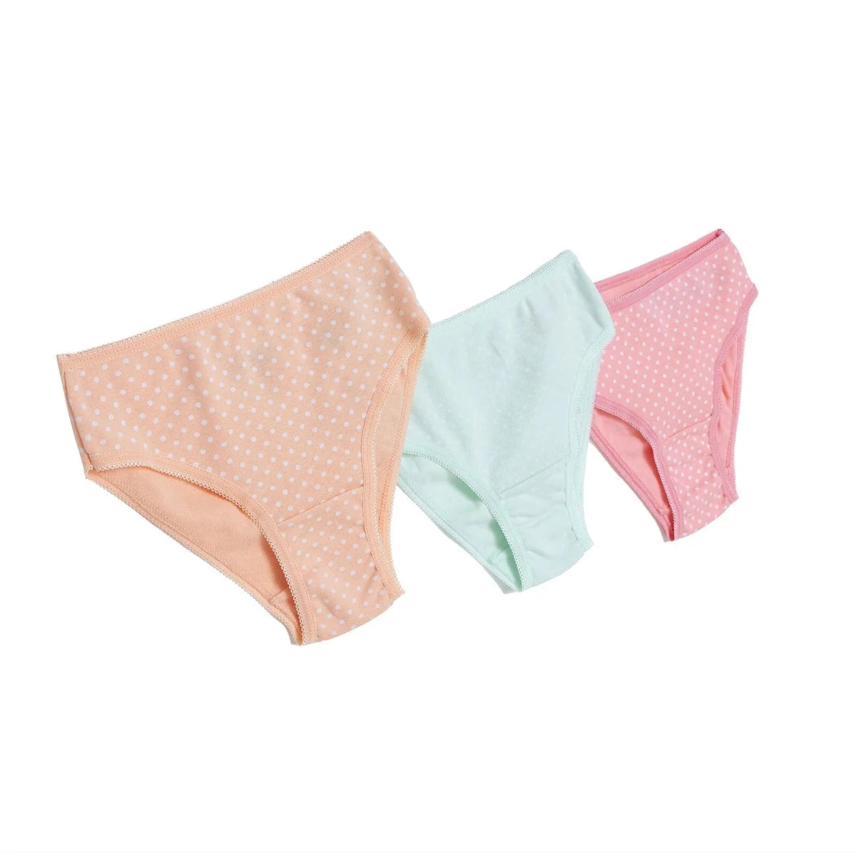HelloBaby 3 Pack Polka Dot Print Baby Briefs (12 Months to 4-5 Years) Pink Printed - ebebek
