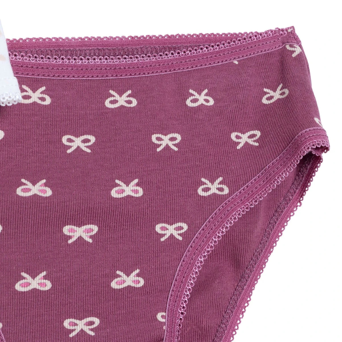 HelloBaby 3 Pack Bow Print Baby Briefs (12 Months to 4-5 Years) Ecru Printed - ebebek