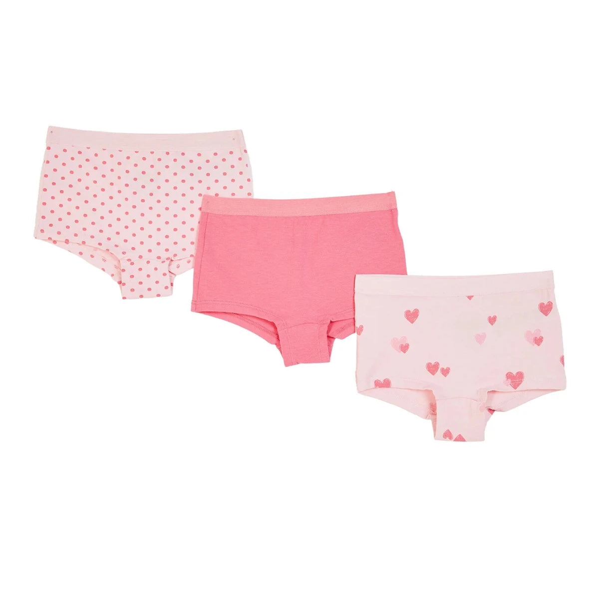 HelloBaby 3 Pack Heart Print Baby Boxer Shorts (12 Months to 4-5 Years) Red - ebebek