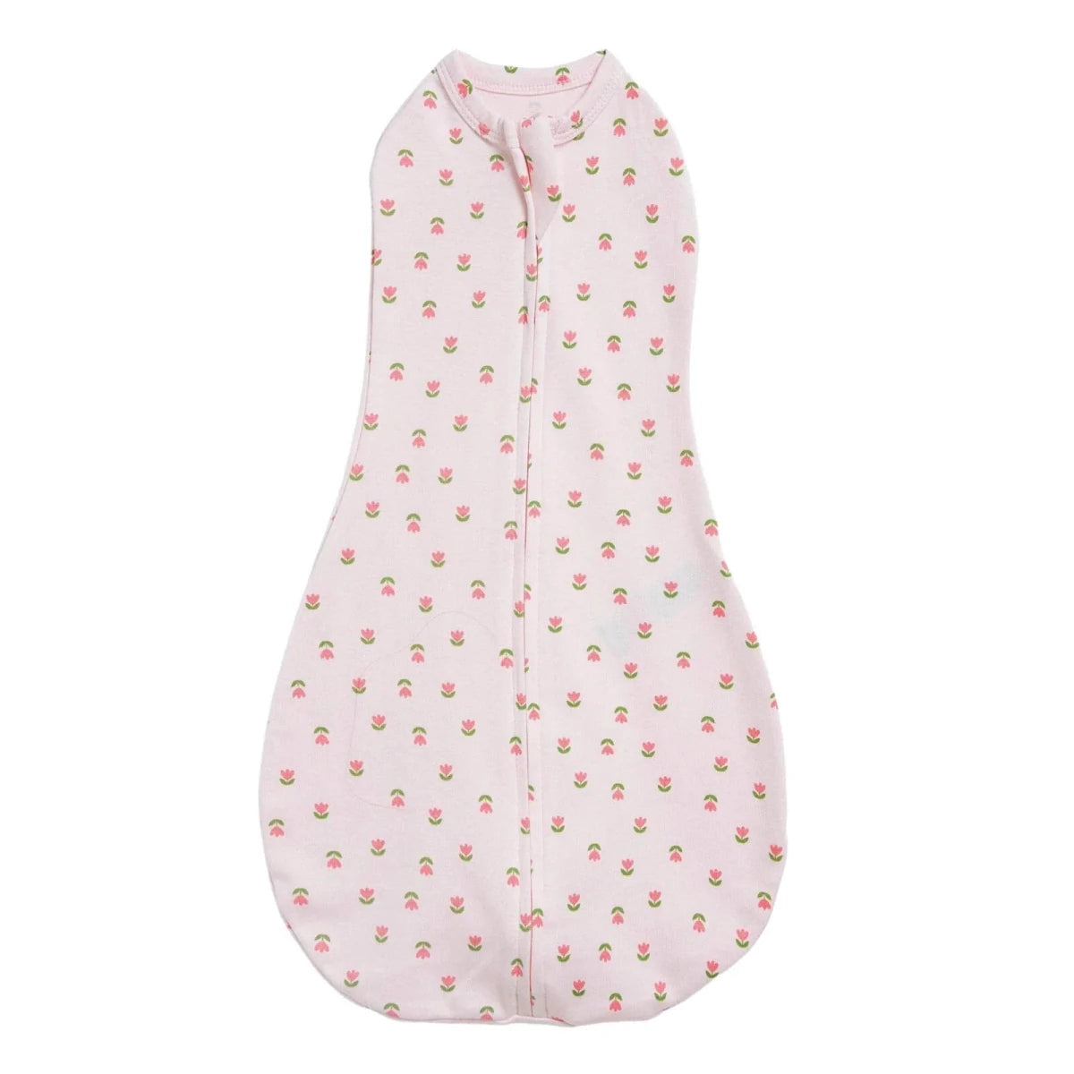 HelloBaby Floral Print Zip-Up Baby Swaddle (Newborn) Pink - ebebek