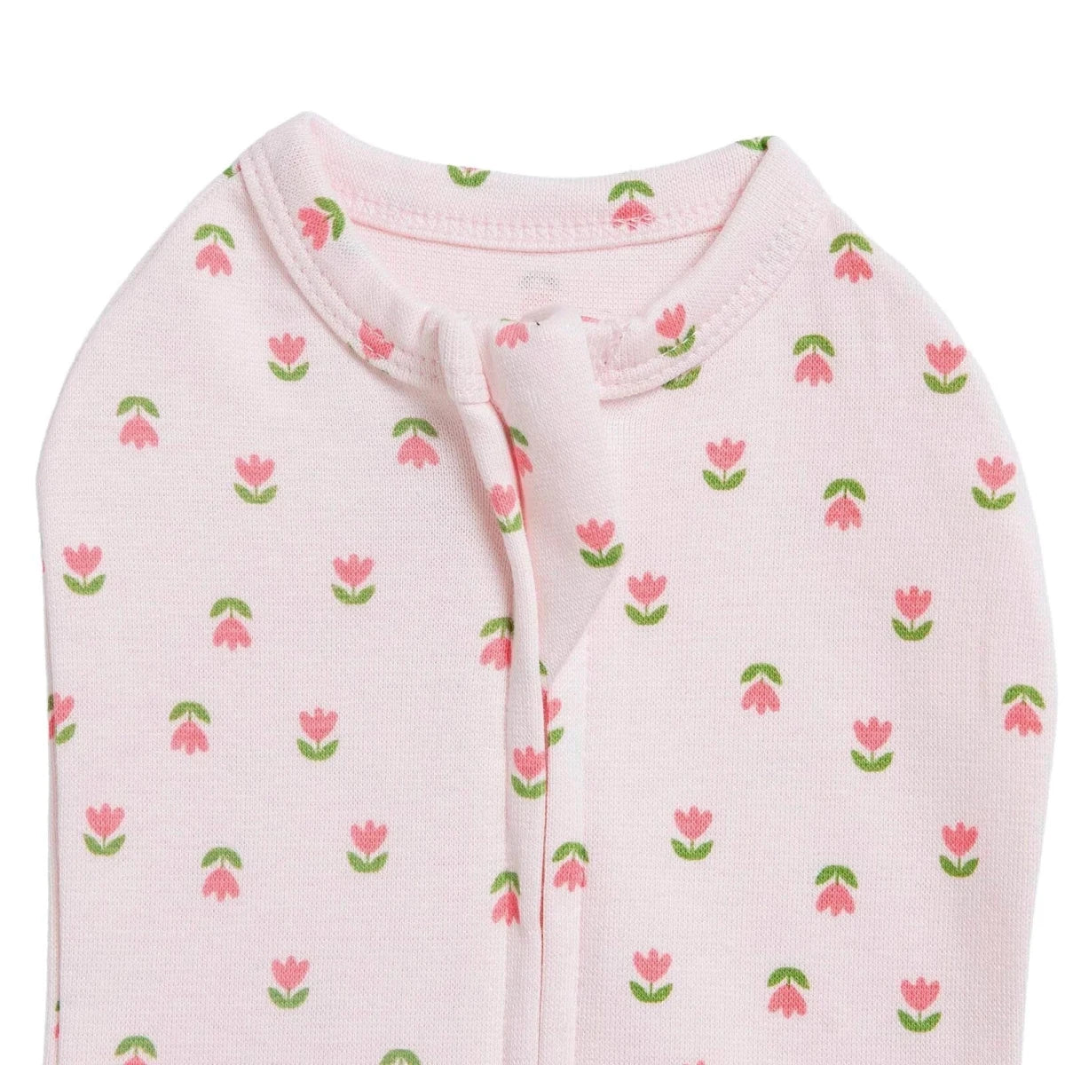 HelloBaby Floral Print Zip-Up Baby Swaddle (Newborn) Pink - ebebek