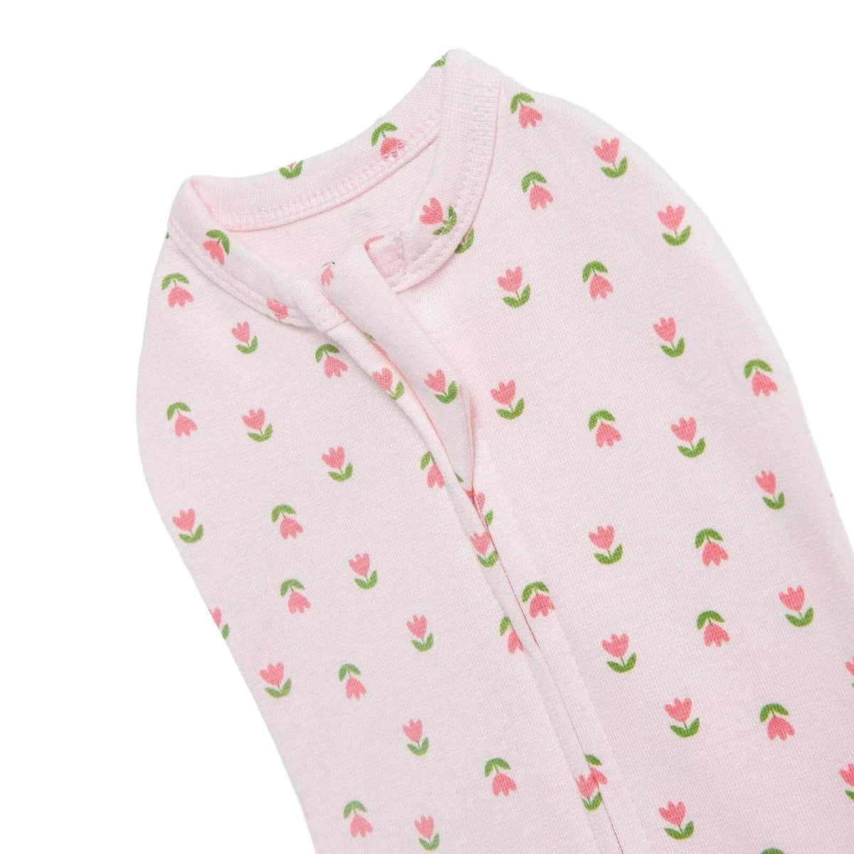 HelloBaby Floral Print Zip-Up Baby Swaddle (Newborn) Pink - ebebek