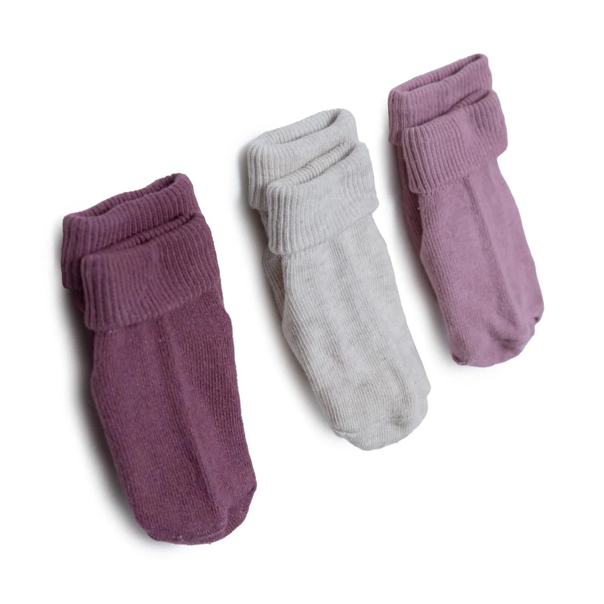 HelloBaby 3 Pack Roll-Top Baby Socks (Newborn to 12-24 Months) Pink - ebebek
