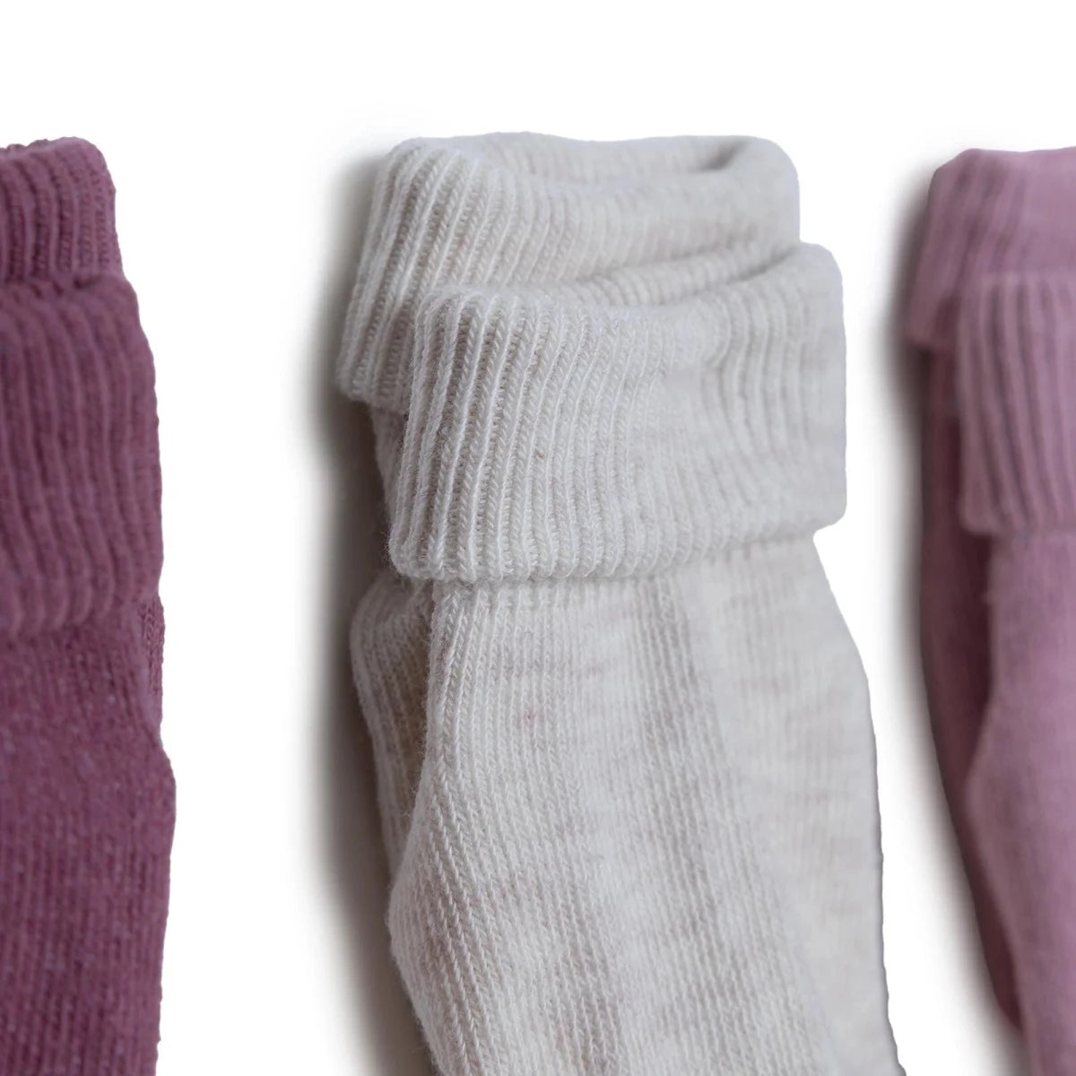 HelloBaby 3 Pack Roll-Top Baby Socks (Newborn to 12-24 Months) Pink - ebebek