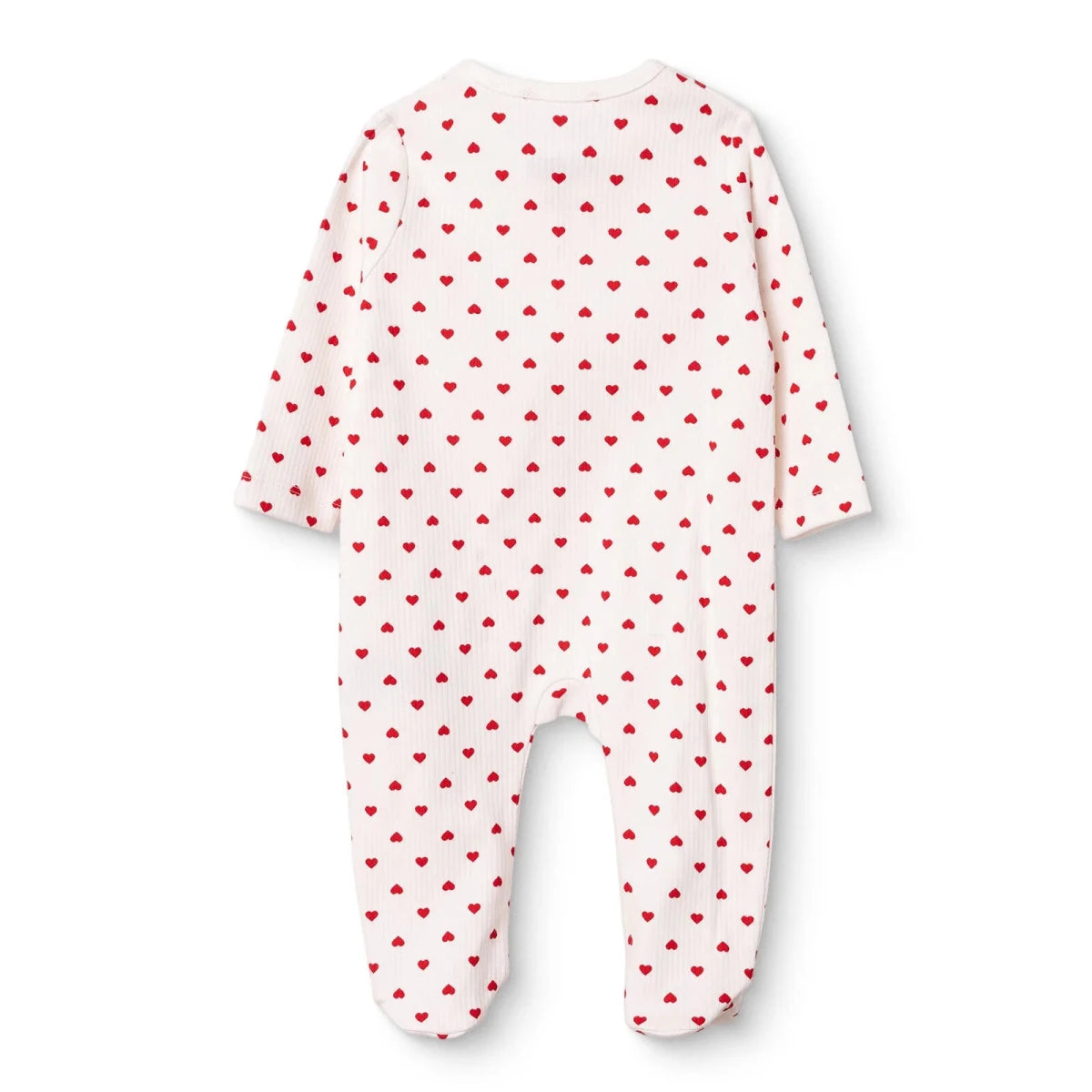 HelloBaby Polka Dot Long Sleeve Baby Sleepsuit with Feet (Newborn to 6-9 Months) Ecru Printed - ebebek